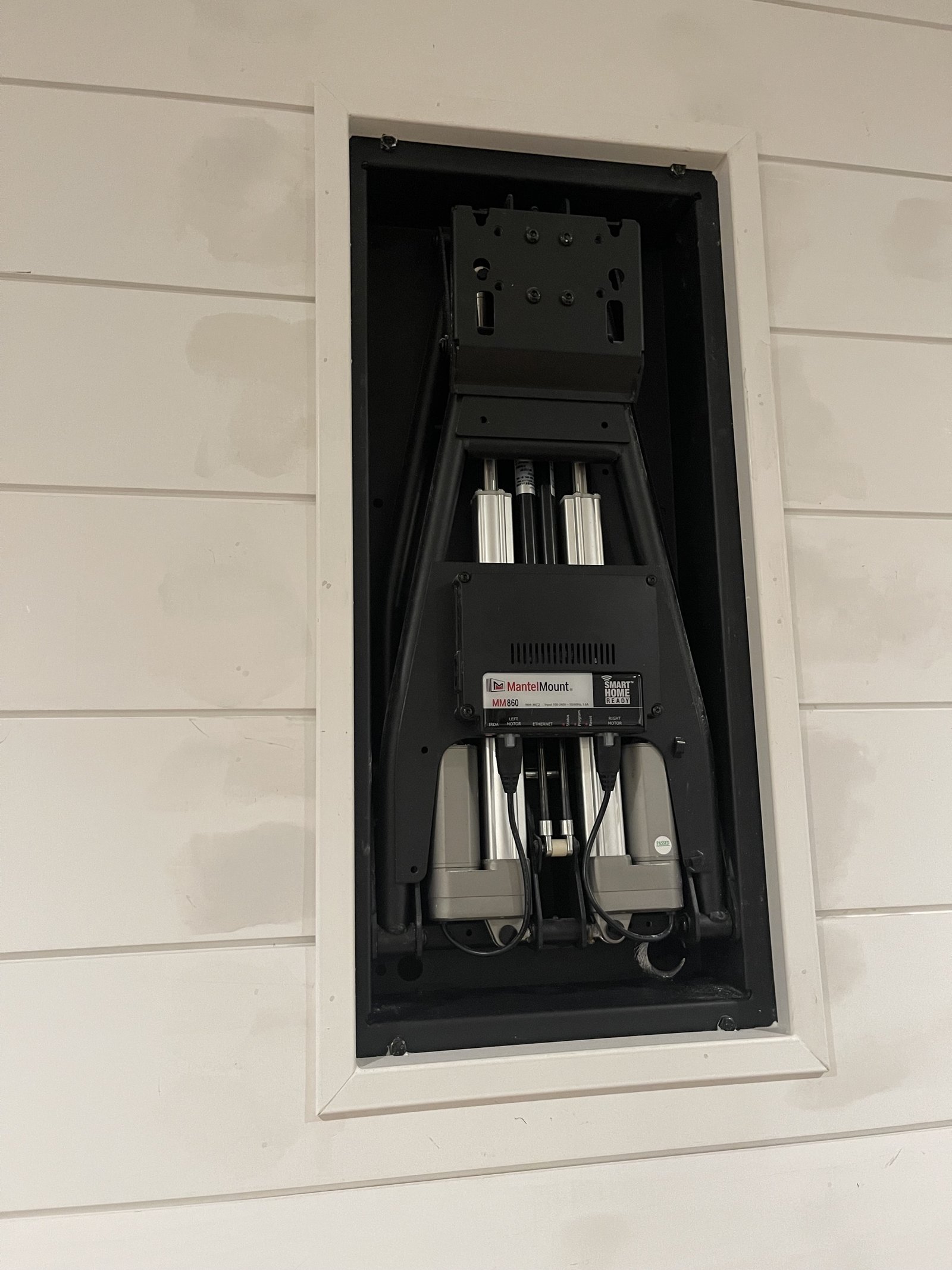 MantelMount recessed install