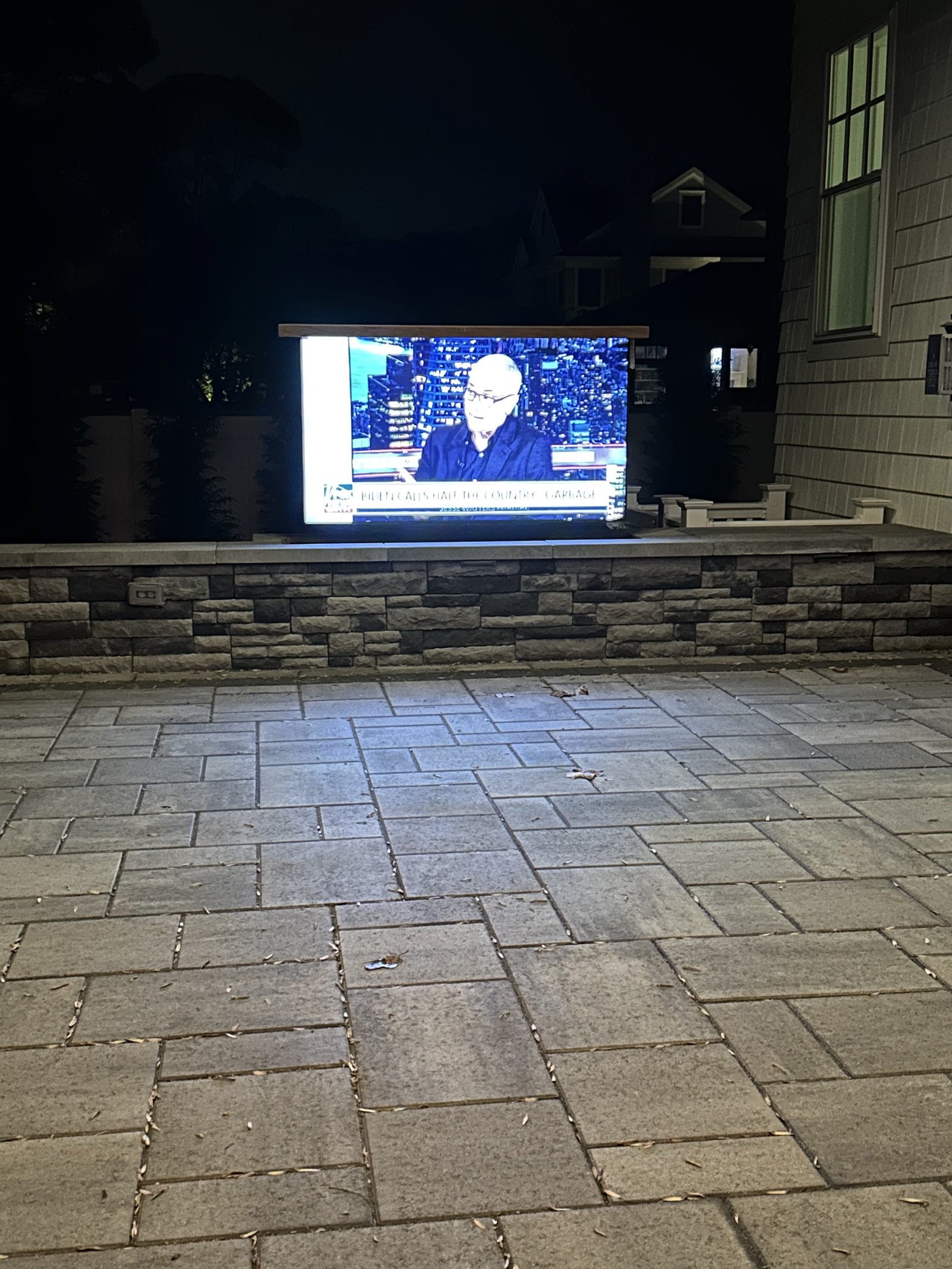 Outdoor TV install